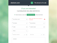 Tablet Screenshot of electore.com